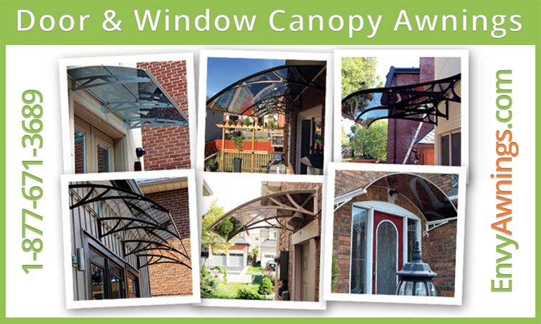 EnvyAwnings Modern Shades Covers Awning Door Window DIY Kits