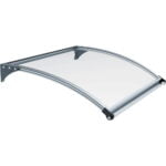 EMERALD 100 LED Door Awning DIY kit Silver Aluminum Frame Clear Top Cover Board | ENVY AWNINGS