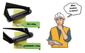 Home 29 Polycarbonate Awning Bracket Material - Aluminum or PVC